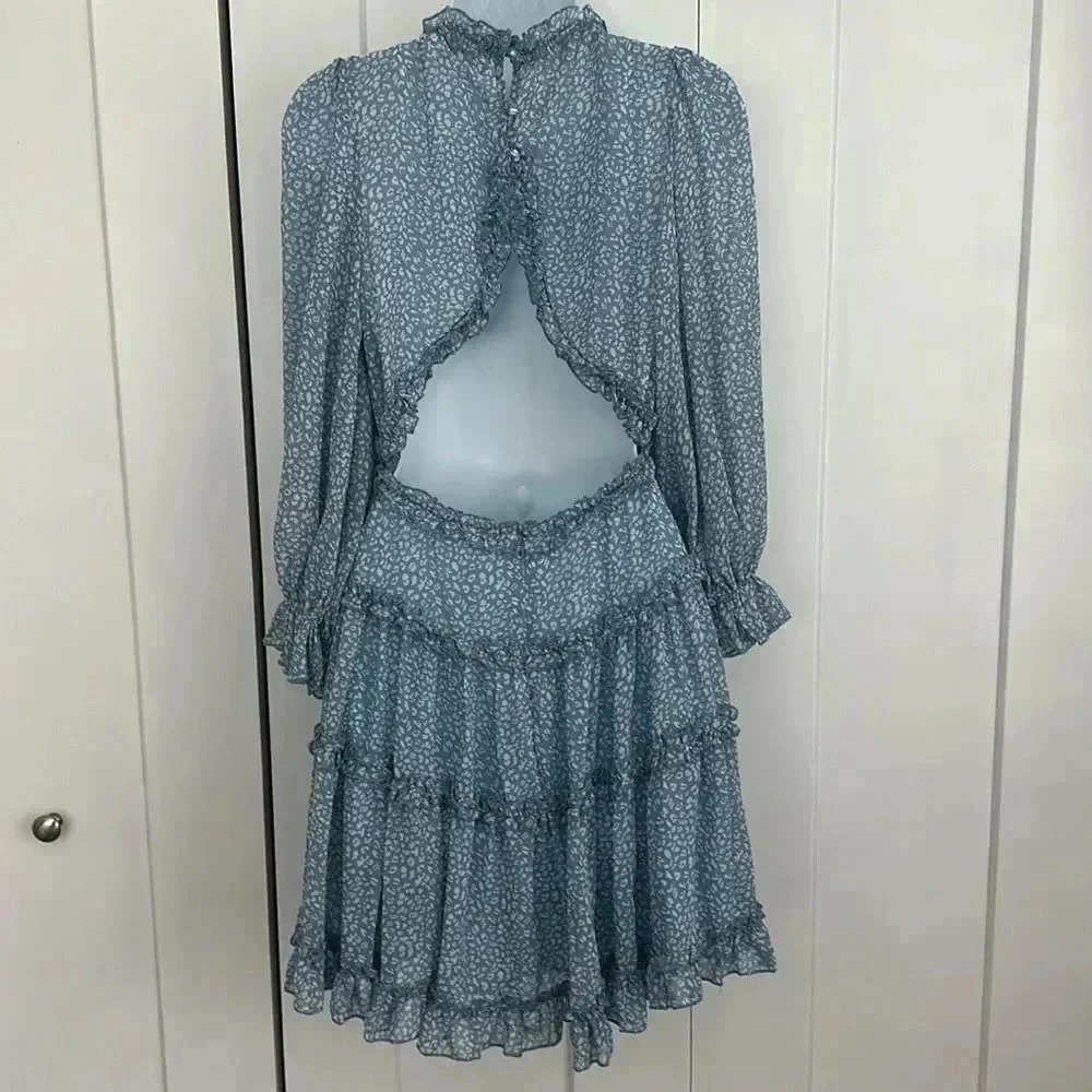 Saints + Secrets X Hello Molly Feel The Vibe Floral Ruffle Dress Size US Small - Picture 5 of 12
